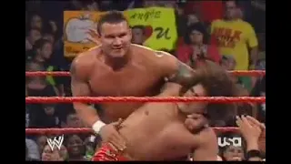 Trish stratus and Carlito and John Cena vs Randy Orton and Lita and Edge raw September 2006 part 3