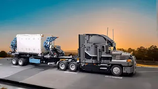 Mack Truck Drag Race. Lego Technic Speed Test