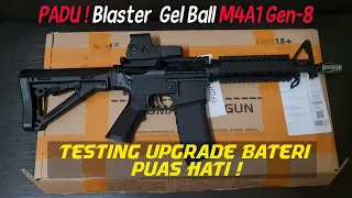 Blaster Gel Ball M4A1 Gen-8 | Puas hati upgrade Bateri 11.1v 1800 mAh