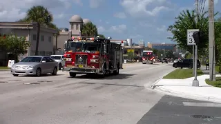 Orlando Fire Department Tower 1 Engine 1, Heavy Rescue 1, NEW EMS 1, Engine 101, Rescue 1 Responding