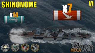 Shinonome 7 kills 185k DMG | World of Warships Gameplay