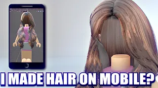 HURRY! HOW TO MAKE HAIR ON MOBILE? 😳#shorts