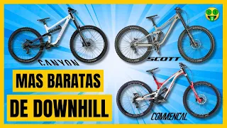 Las 3 BICICLETAS de DOWNHILL MAS BARATAS del MERCADO