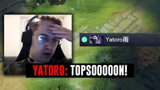 Yatoro ANGRY at TOPSON for taking away his creeps