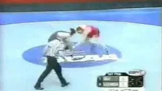 2002 NCAA: Cael Sanderson (Iowa St) vs Jon Trenge (Leh) Pt 1