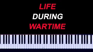 Talking Heads - Life During Wartime Piano Tutorial