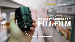 5 Best BUDGET 3rd Party Fujifilm X-Mount Lenses For 2024