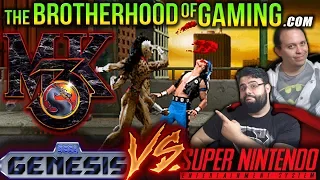 Mortal Kombat 3 - Sega Genesis vs Super Nintendo / The Brotherhood of Gaming