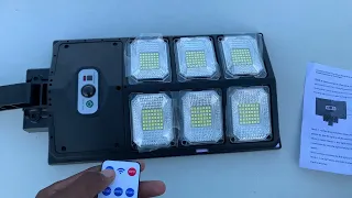 BEST Solar Outdoor LED Wall Light Motion Sensor with Remote Control Unboxing and Installation