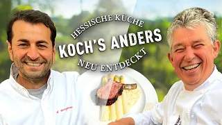 Kalbskarre an Parmesan-Spargel und Sauce Choron von Ali Güngörmüs | Koch's anders