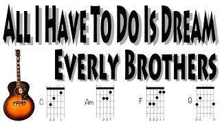 All I Have To Do Is Dream Everly Brothers Guitar Chords