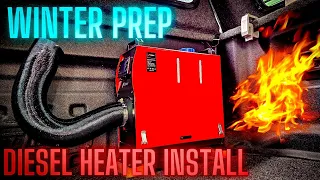 Truck camping | Winter Prep | Hcalory Diesel Heater Install