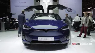 2017 TESLA MODEL X P100D  премьера парижский автосалон 2016 4k (Ultrahd)