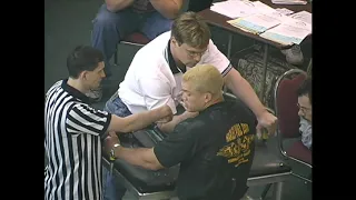 Armwrestling Tournament Match - John Brzenk vs  Marcio Barbosa - Right Handed shorter match