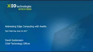 Edge Computing with Axellio