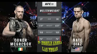 Conor McGregor vs Nate Diaz 1-2 Full Highlights UFC 196-UFC 202