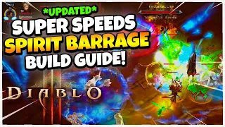 Diablo 3 SUPER SPEEDS SPIRIT BARRAGE Witch Doctor Build Guide Season 28!