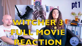 Witcher 3 FULL MOVIE reaction | watching the wild hunt is a wild ride!!