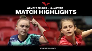 Sabina Surjan vs Camille Lutz | WS Qual | Singapore Smash 2023