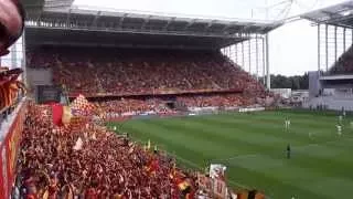 Les Corons, chanté par le stade Bollaert-Delelis (RCL-RSFC 08/08/2015)