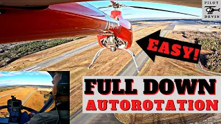 Full Down Autorotation In Cabri G2 Helicopter (Engine Off) EASY!