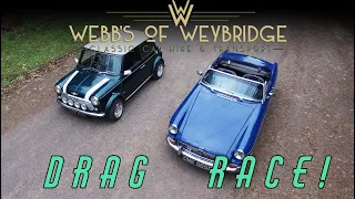 MG B vs Mini Cooper - Classic Car Drag Race 9