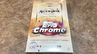 NEW RELEASE!  2020 TOPPS ALLEN & GINTER CHROME HOBBY BOX OPENING!