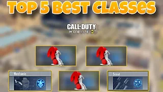 Top 5 Best Classes in COD mobile | Codm BR best class | best classes in season 1 Call Of Duty Mobile