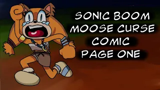 Sonic Boom Comic The Curse of the Cross-Eyed Moose Page 1 Fan Made Twist