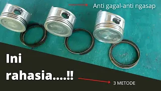 3 cara memasang ring piston mesin GX,mesin penggerak, mesin pompa, genset, gasoline engine,dll.