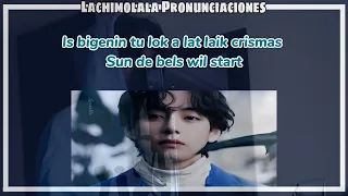 IT'S BEGINNING TO LOOK A LOT LIKE CHRISTMAS - ( COVER ) BY V OF BTS (PRONUNCIACION FACIL)