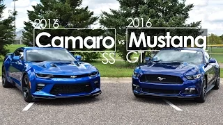 2016 Ford Mustang GT vs. 2016 Chevrolet Camaro SS – Comparison | Driving Reviews