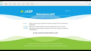 JASP Tutorial | Statistical Analysis Tool