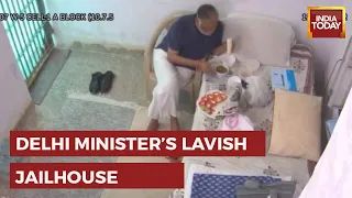 Fresh CCTV Video Of Satyendar Jain In Jail: Delhi Minister Gets Food On Demand, Lavish Meal In Tihar