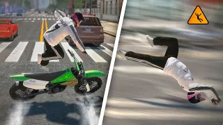 GTA IV - Brutal Motorcycle Ragdolls #14 (Euphoria Physics)