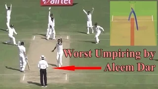Worst Umpiring decisions in Cricket History by Aleem Dar