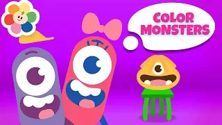 Learn Colors With Color Monsters - New Episodes | Funny Cartoons for Children |  Colors Songs