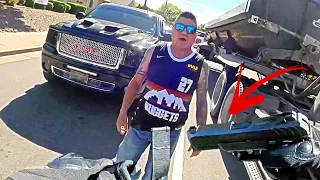 Biker USES a serious ARGUMENT - Epic & Awesome Motorcycle Moments