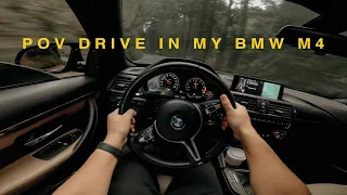 POV drive shifting hard in my 2015 BMW M4 | 6 speed transmission | 500 HP