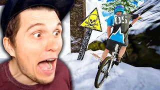 Die SCHNEE-LAWINE! | Fahrrad Simulator