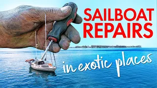 Boat repairs (in paradise) | Derawan Islands Diving | Sailing & Travel Ep 303