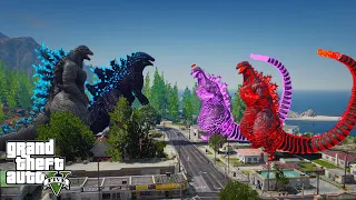 Godzilla Ride, Godzilla BOB vs Team Shin Godzilla - Epic Battle ( GTA V Mods )