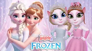 MY TALKING ANGELA 2 || ANGELA'S DIARY || || Frozen || Elsa VS Anna || cosplay