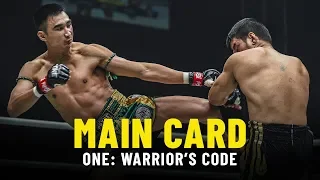 ONE: WARRIOR’S CODE Main Card Highlights