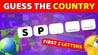 Guess the Country by First 2 Letters Challenge! 🌎🤔 | Fun Geography Quiz