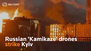 Russian 'Kamikaze' drones strike Kyiv