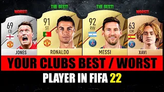 YOUR CLUBS BEST/WORST PLAYER IN FIFA! 😱🔥 ft. Messi, Ronaldo, Xavi… etc