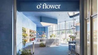 Интерьер цветочного магазина, Южная Корея. Flower shop interior, South Korea