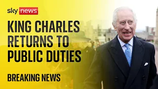 King Charles set to return to public duties after positive response to cancer treatment