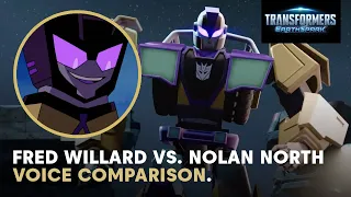 Audio Clips of Fred Willard Vs. Nolan North Voicing Swindle | Transformers